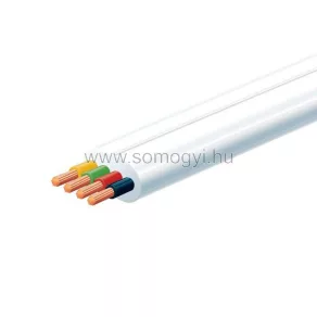   Cablu telefonic, cu 4 fire, 4C x (7 x 0,12 mm), alb TK 1/WH Somogyi