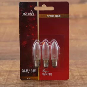  Bec de schimb pentru piramidele de lumânări KAD 01, KAD 02, KAD 03, alb, 3 bucăți