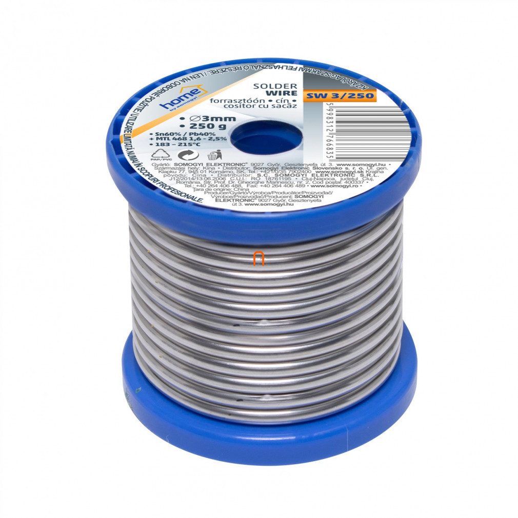 Solder tin, 3 mm, 250 g