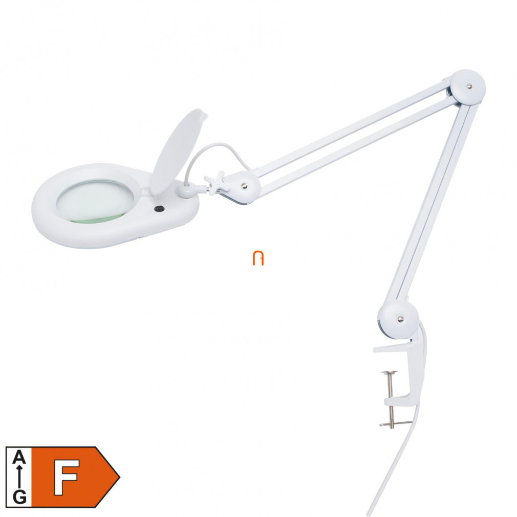 Lampa LED de birou cu lupă și tub circular, 3 dioptrii, 26 cm - Home NKLL 05, 6000 K, 700 lm, 9 W