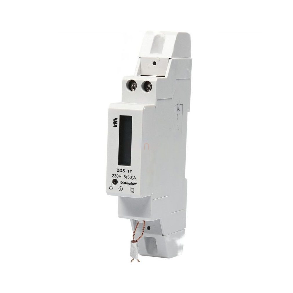 Almérő monofazic 5-50A, măsurător direct, digital, pentru șină DIN 321562