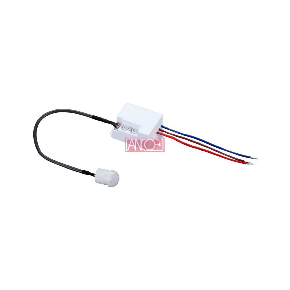Mini senzor de mișcare cu infraroșu încorporabil 120° / 360° 321446