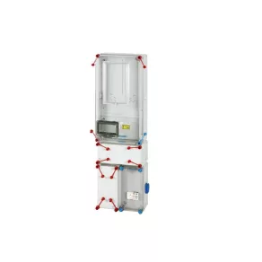   Dulap pentru contoare Hensel HB3000F4D-U, pentru contoare monofazate sau trifazate, cu racord prin cablu subteran, cu priză de 63 A pentru uz zilnic