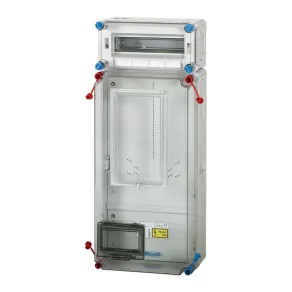  Dulap pentru contoare Hensel HB3012-U, pentru contoare monofazate sau trifazate, cu cabluri libere, tablou de distribuție mic cu 12 module, 63 A curent nominal