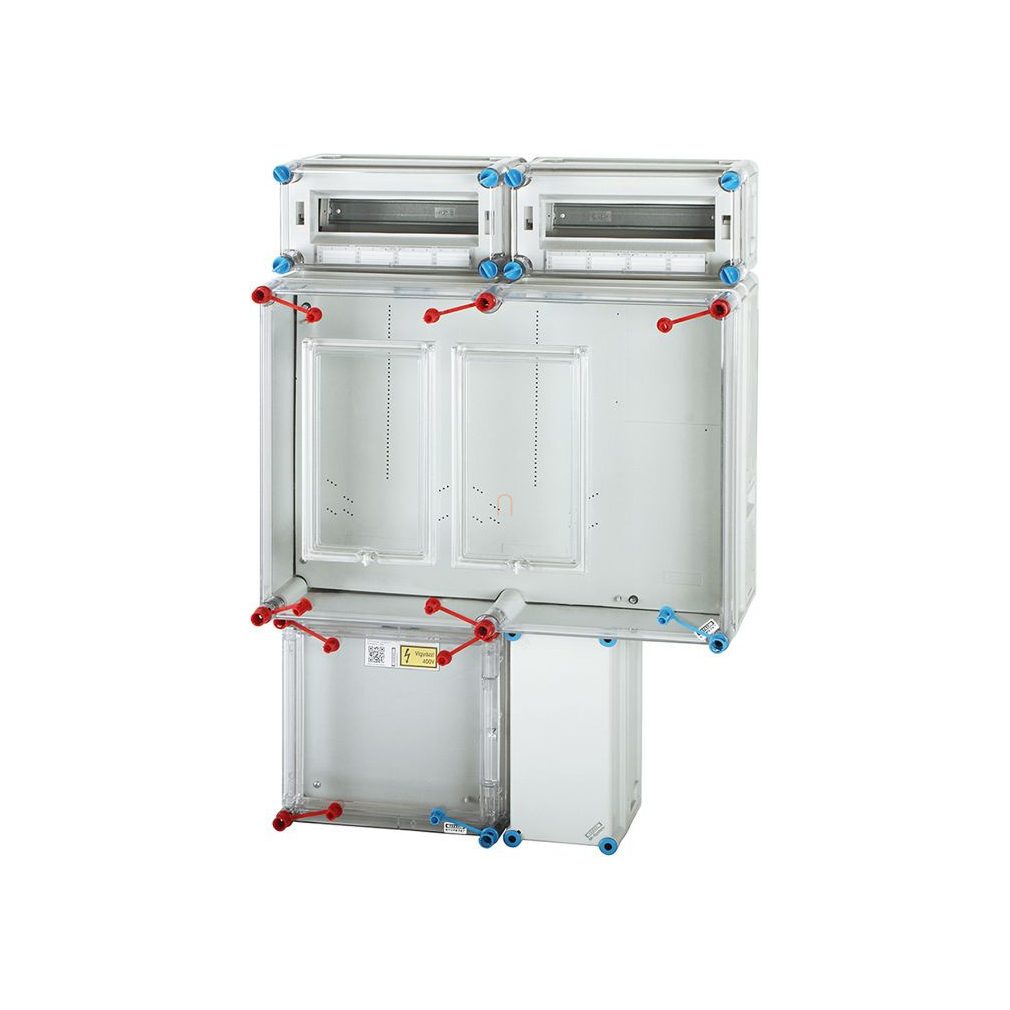 Hensel HB33K024-U dulap pentru contoare, pentru contoare generale și controlate cu 1 sau 3 faze, cu cablu liber, distribuitor mic 2x12 module