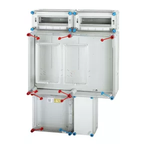   Dulap pentru contoare Hensel HB33K024-U, pentru contoare generale și de control monofazate sau trifazate, cu cablare liberă, substație de distribuție mică cu 2x12 module