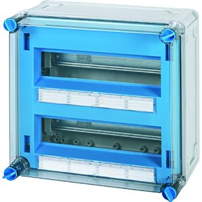   Modul întrerupător mic Hensel Mi 1224-CS, 24 m, cu terminale N și PE, 24 sloturi pentru module, pentru măsurarea consumului de grup