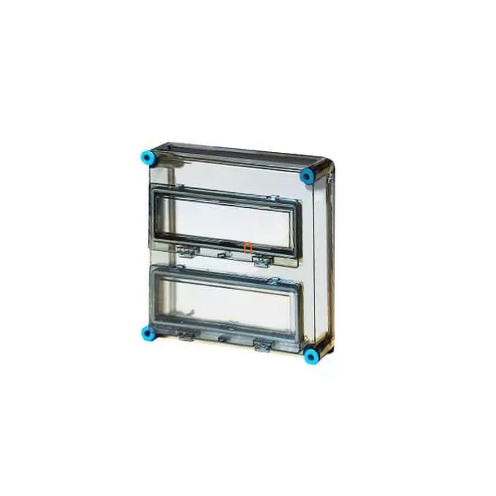 Hensel Mi-1222 FED capac, transparent, 2 bucăți MiKL12 capac cu închidere rapidă, pentru dulapuri 300x300mm