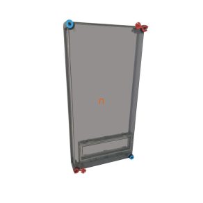   Capac Hensel Mi-2431 FED, transparent, cu 1 capac MiKL12 cu fixare prin clip, pentru dulapuri de 300x600 mm