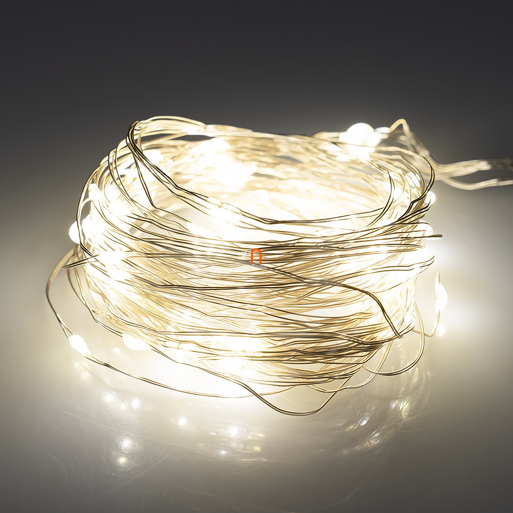 Ghirlanda luminoasă pentru exterior, 6 ghirlande/20 micro LED, cu adaptor