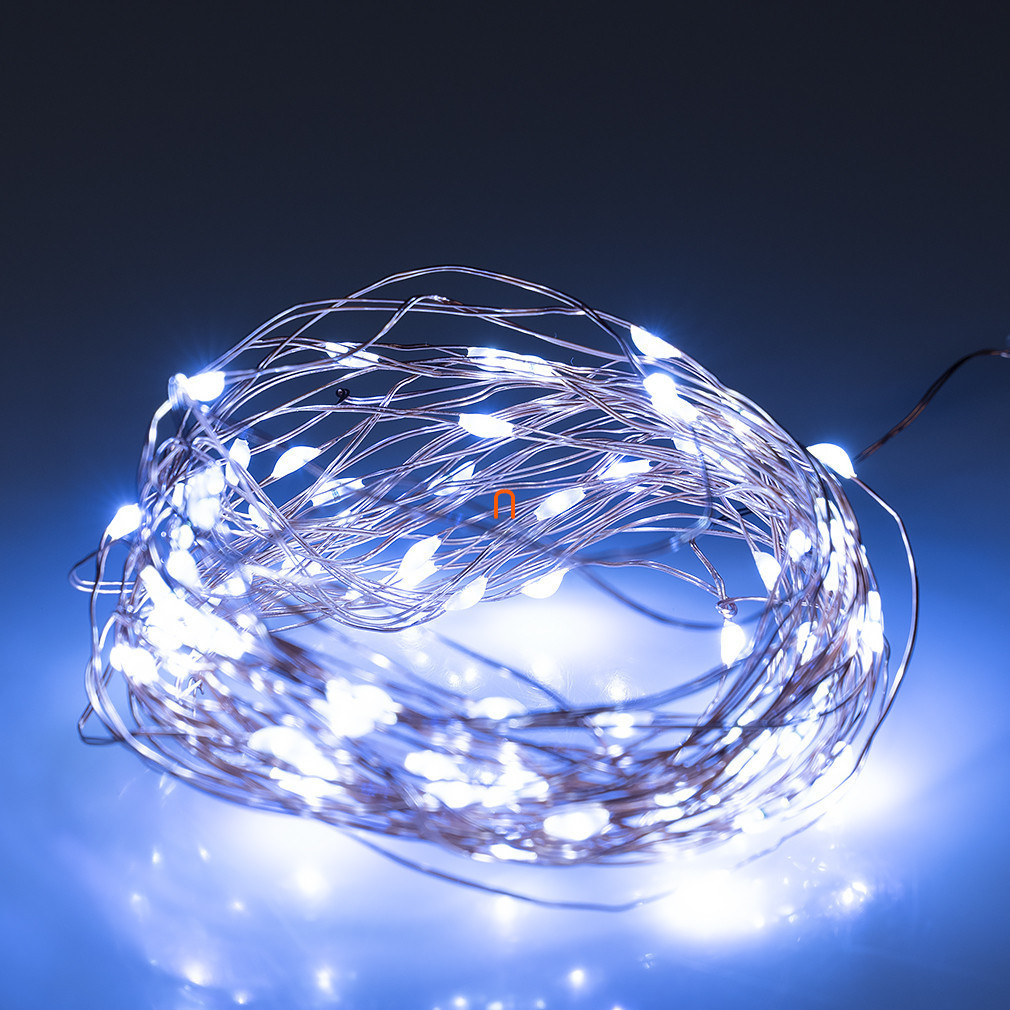 Ghirlanda luminoasă albă pentru exterior, 80 micro LED-uri
