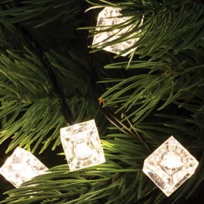 Set decorativ, cub, 50 bucăți, LED Ø5 mm