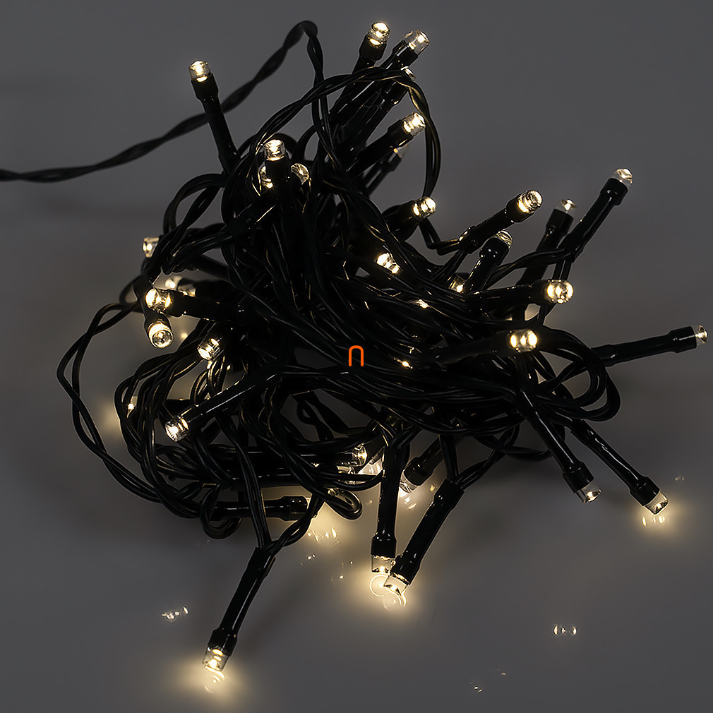 Ghirlanda luminoasă cu LED-uri, 50 LED-uri, alb cald, cu temporizator