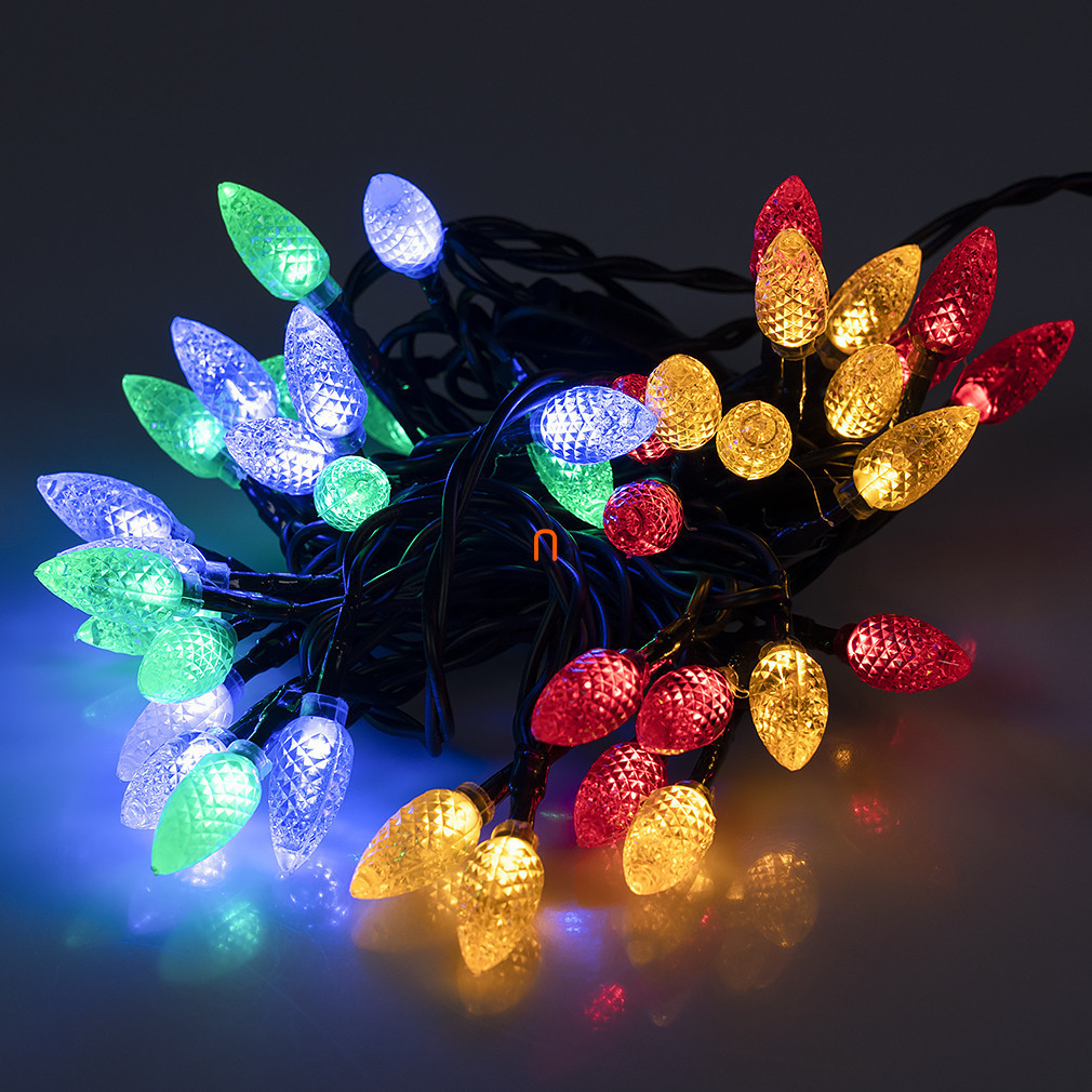 Ghirlanda luminoasă interioară colorată, 40 LED