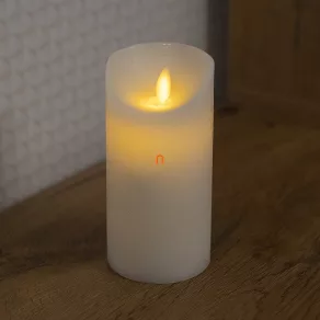   Lumânare cu LED, efect de flacără în mișcare, ceară naturală, 1 LED