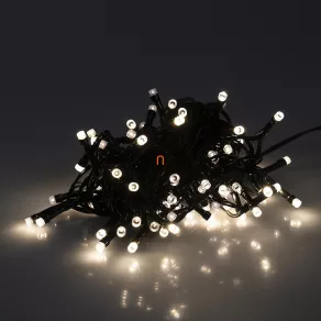   Ghirlande luminoase pentru interior, alb cald, 100 LED-uri, cu adaptor