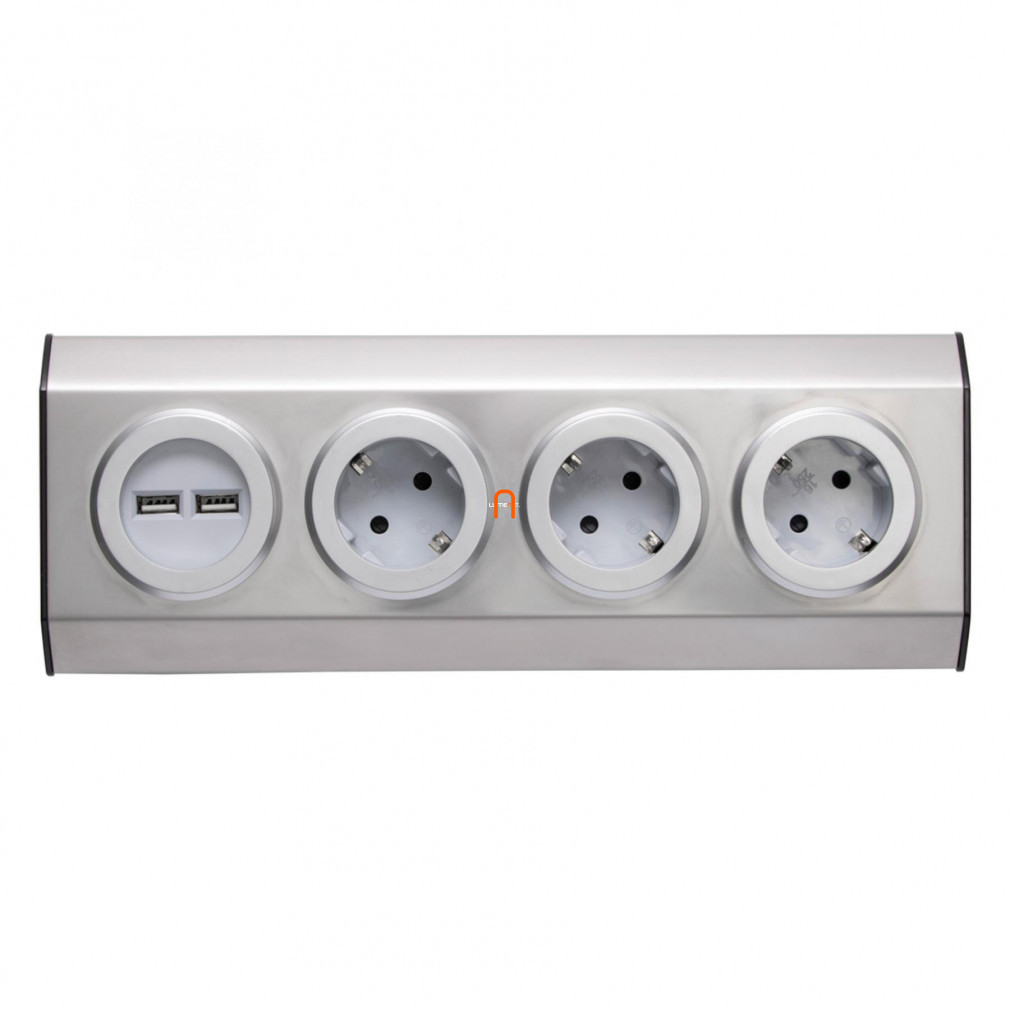 Bandă de alimentare triplă pentru bucătărie, 2xUSB (fără fire)