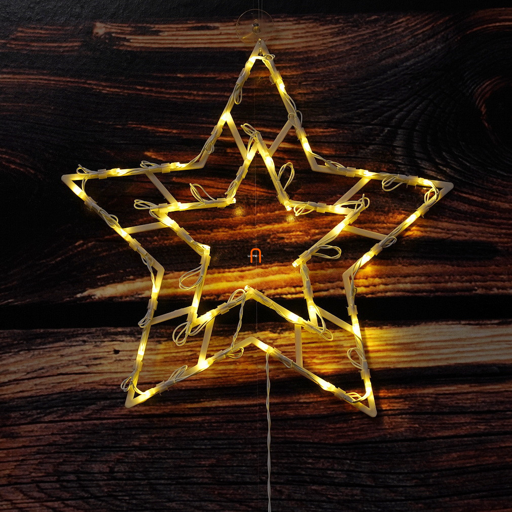 Decorație pentru ferestre în formă de stea, 35 LED-uri