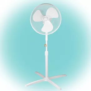 Ambalaj dezasamblat Ventilator de podea 45 W, alb (40 cm)