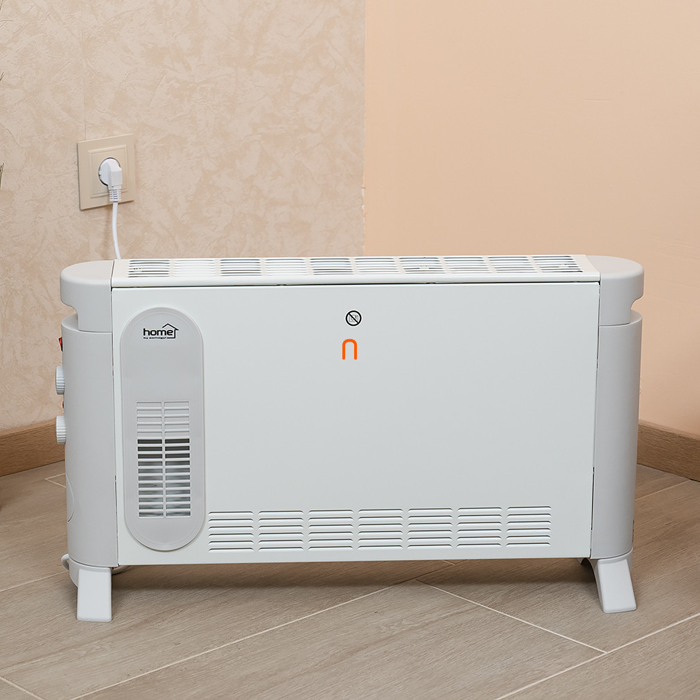 Convector electric staționar cu ambalaj deschis, 750W/1250W/2000W, alb
