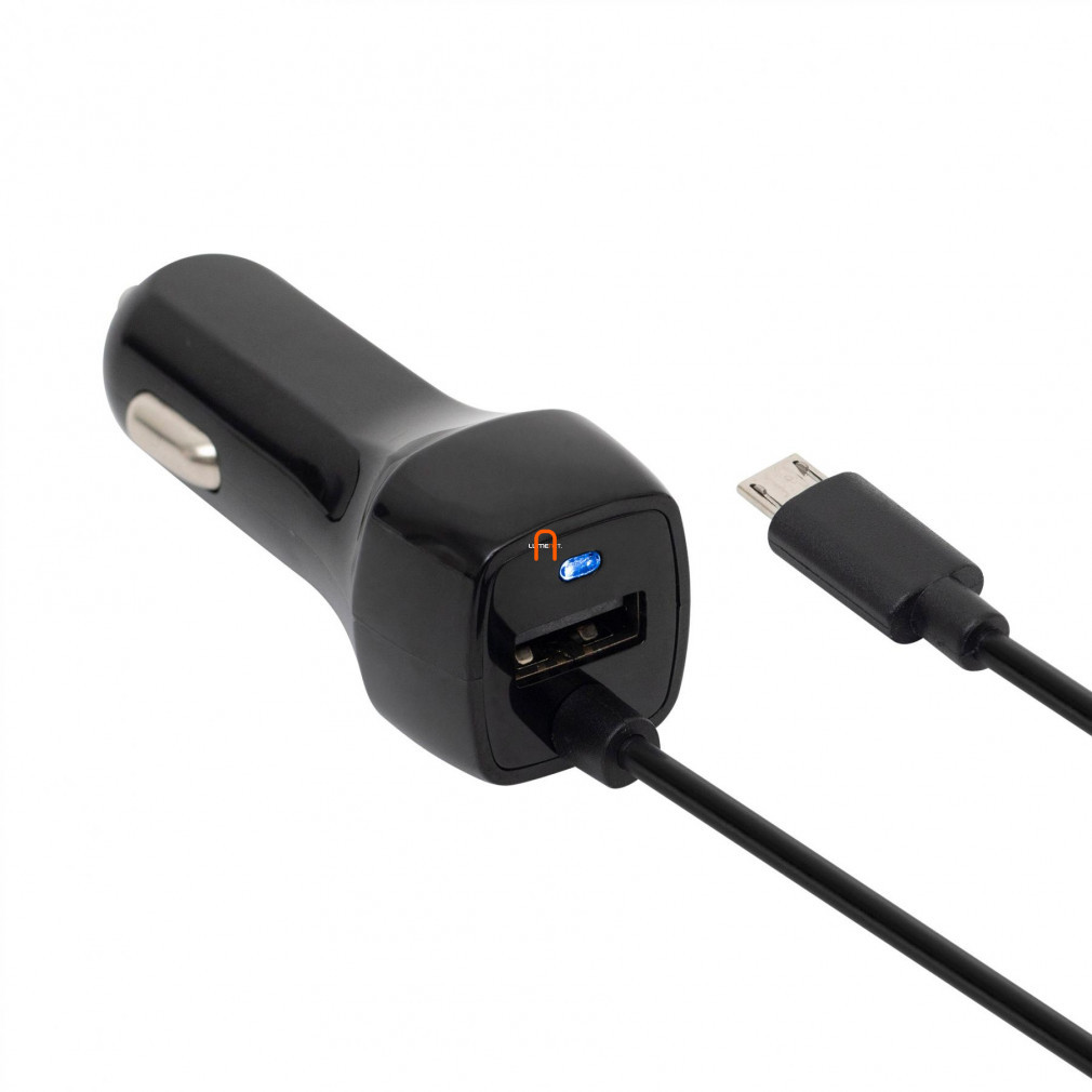 Încărcător auto USB și microUSB