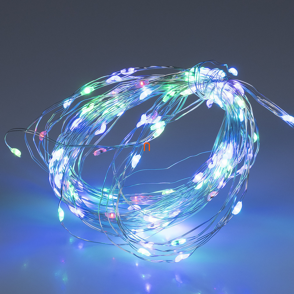Perdea luminoasă inteligentă pentru exterior/interior, 120 micro LED RGB (iSparkle)
