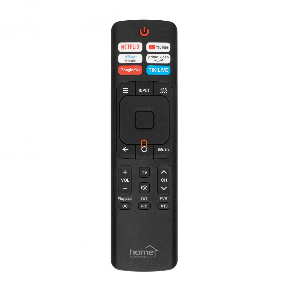 Telecomandă, HiSense pentru smart TV, precodificată, 2 baterii de 1,5 V (AAA)