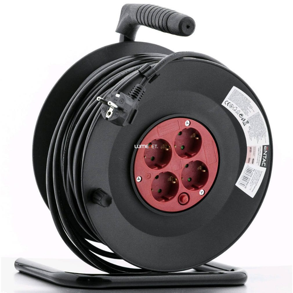 Cable drum 4 conectori 50 m