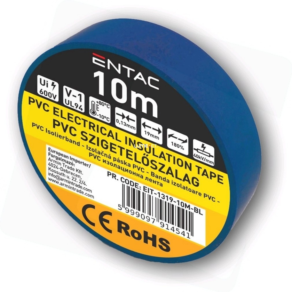 Bandă izolatoare albastră 0,13x19mm 10m
