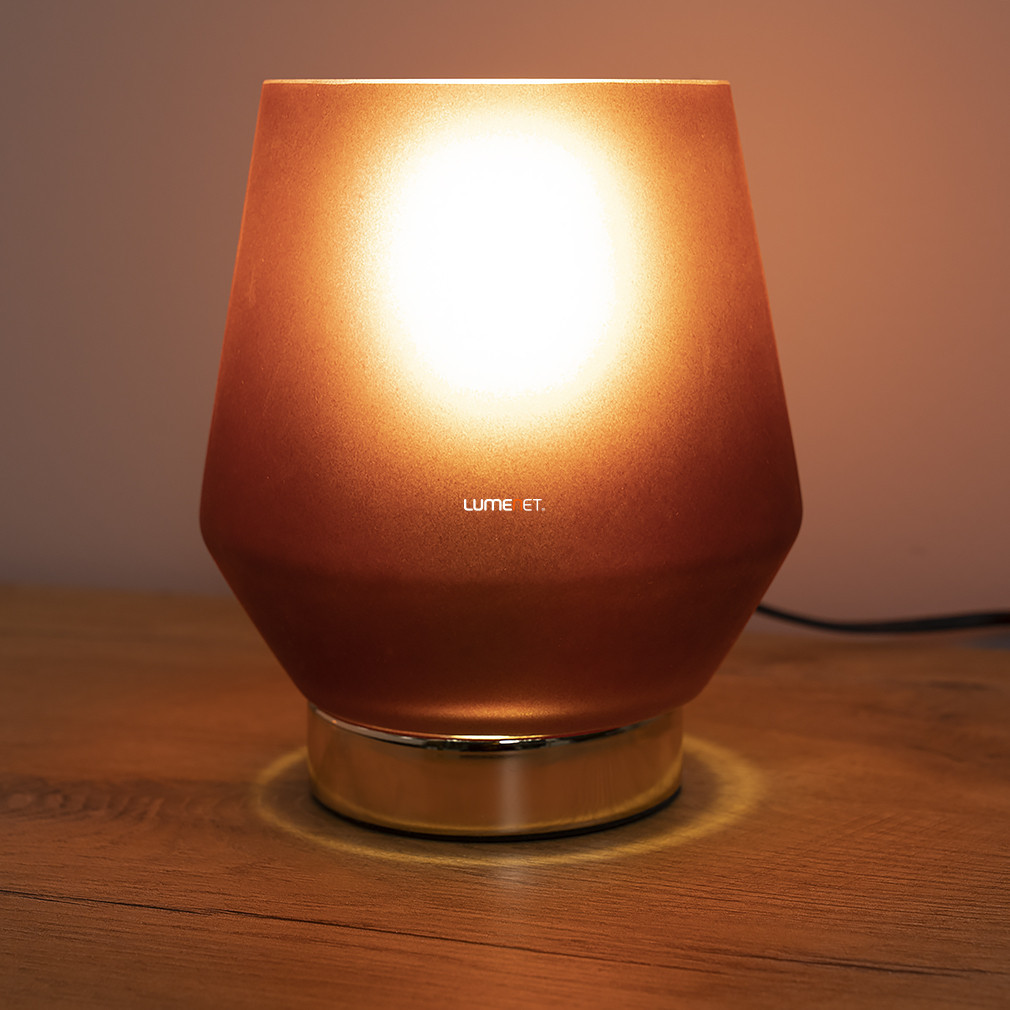 Lampa de masă Burgundi, 18 cm - Ava Avide ABDL-1XE27-AVA-R, cu soclu 1xE27