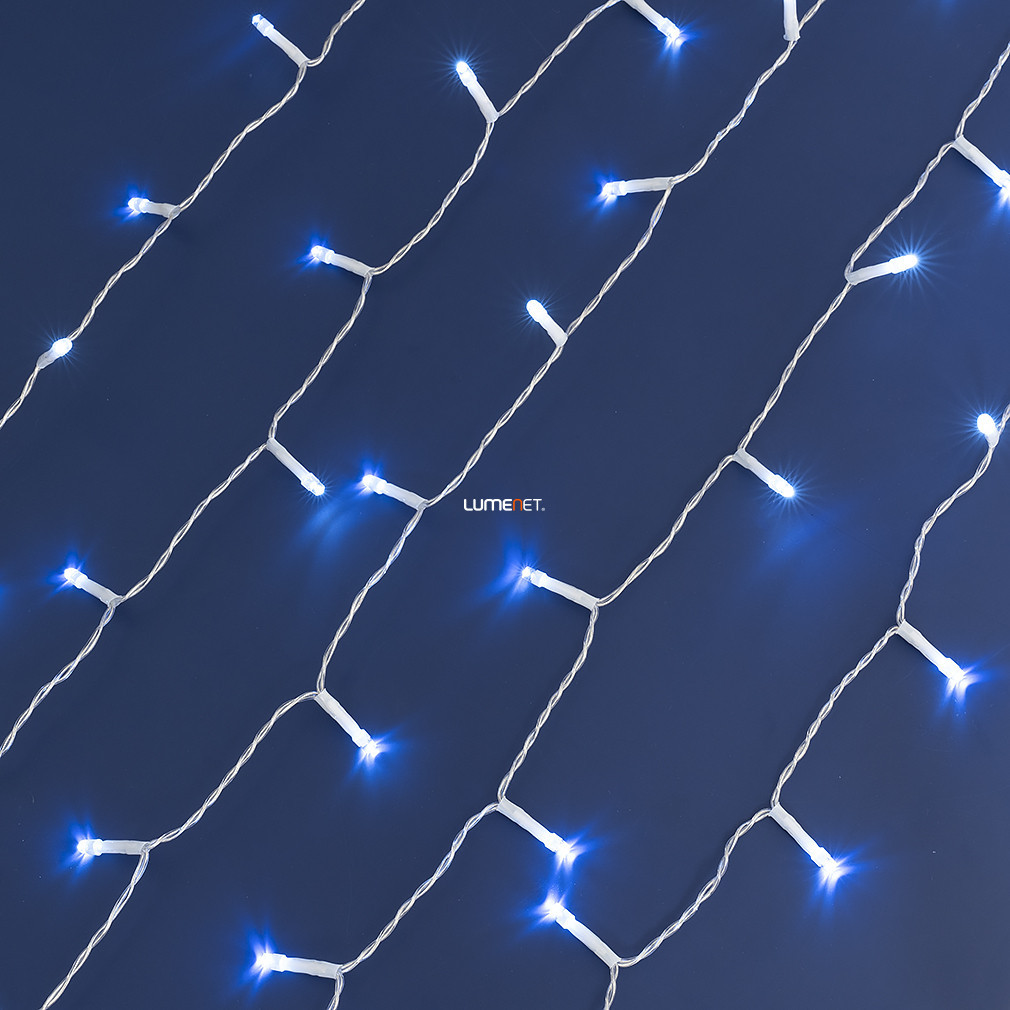 Ghirlanda LED de Crăciun pentru exterior, 96 bucăți, alb rece, 7 m, cu temporizator, 3xAA, fără baterii