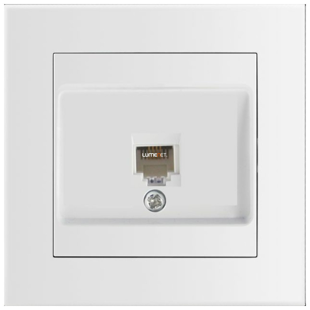 Arnold priză RJ45 Cat5 UTP încastrată, albă
