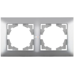 Arnold cadru dublu încastrat, orizontal, argintiu