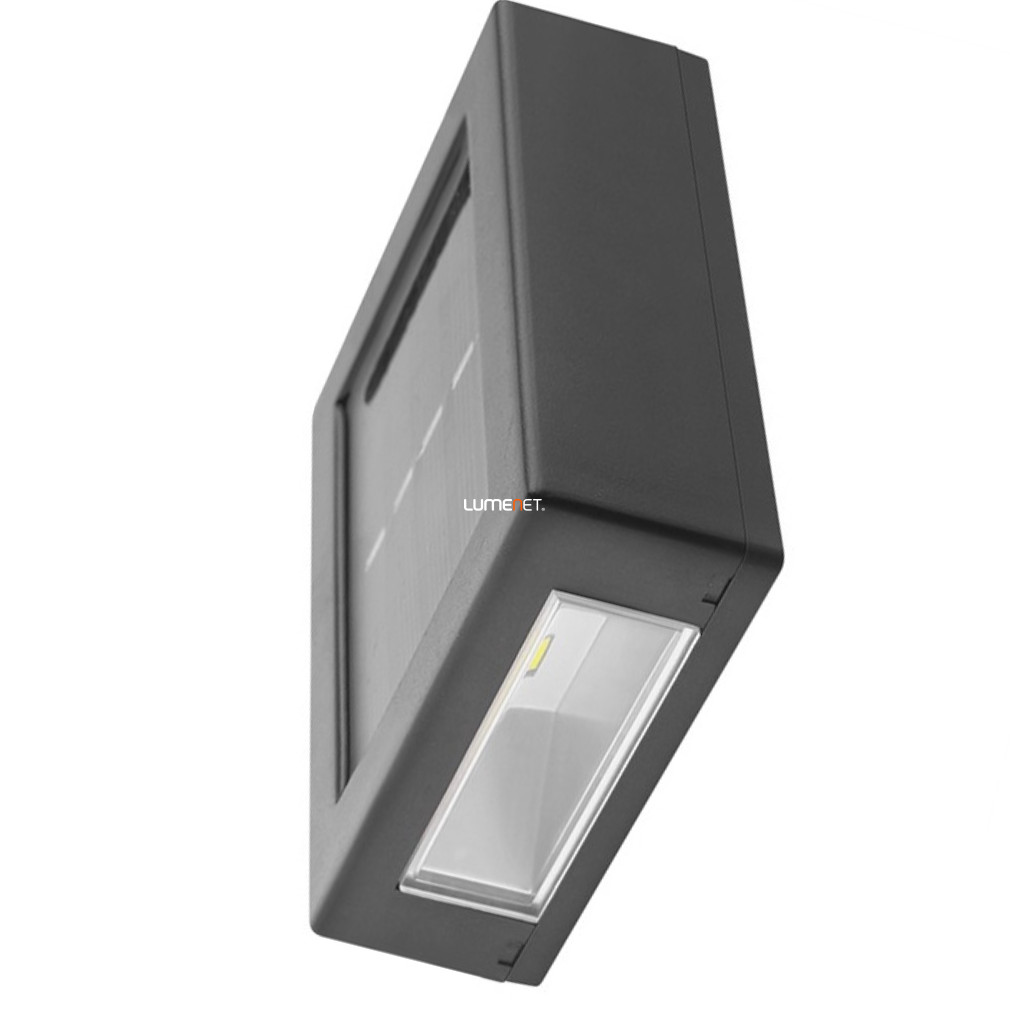 Aplică cu LED solar pentru exterior, negru