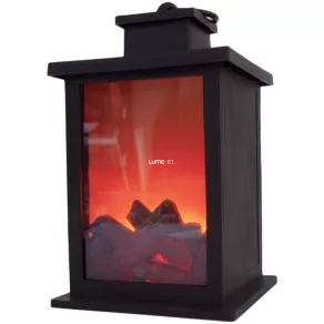 Șemineu cu mini LED-uri, 28 cm