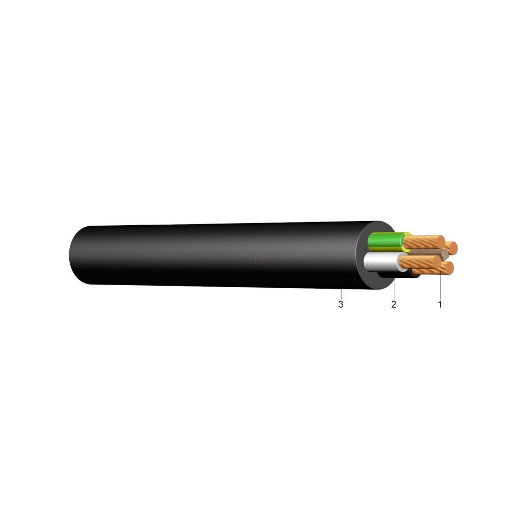 H07RN-F 3x 1,5 fekete (0) 450/750V gumikábel (GT)