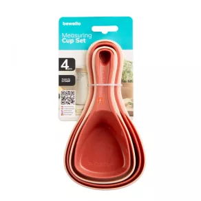   Set linguri de măsurat - plastic - 17 x 9,3 x 6 cm - 4 bucăți/pachet