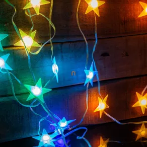   Ghirlande luminoase inteligente - stea - mod muzical - USB - 25 LED-uri RGB - 5 m - Bluetooth