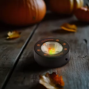   Iluminat ambiental LED pentru Halloween - 3 LED-uri - 3 x AAA - negru, dovleac