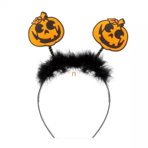 Clip pentru păr de Halloween - cu arc - dovleac