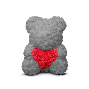 Rose macchiato - gri - roșu - 40 cm