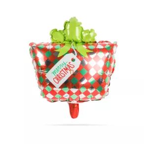 Balon de Crăciun – cadou – aluminiu – 30 x 18 cm