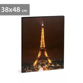   Lumină ambientală LED de perete - „Turnul Eiffel” - 2 x AA, 38 x 48 cm