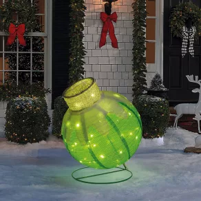   Decorațiune luminoasă – glob decorativ – 60 LED-uri – 60 x 83 cm – verde – 100-200 V c.a.