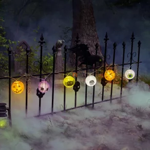  Lanterne de Halloween cu luminițe - 7,5 x 150 cm - 2 baterii AA