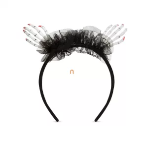 Accesoriu pentru păr de Halloween - mâini scheletice