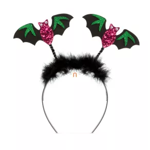 Clemă de păr pentru Halloween - liliac strălucitor
