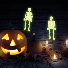   Set schelet fosforescent - Decorațiune de Halloween - 10 bucăți/pachet