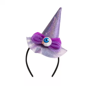 Bandă pentru cap de Halloween - pălărie de vrăjitoare