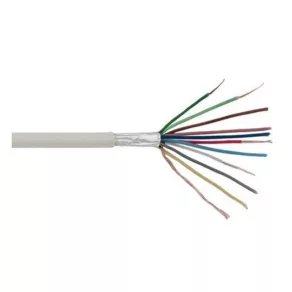   Cablu de alarmă 10x0,22 mm² CCA alb (100) 65 V (YYSch, cablu de alarmă)